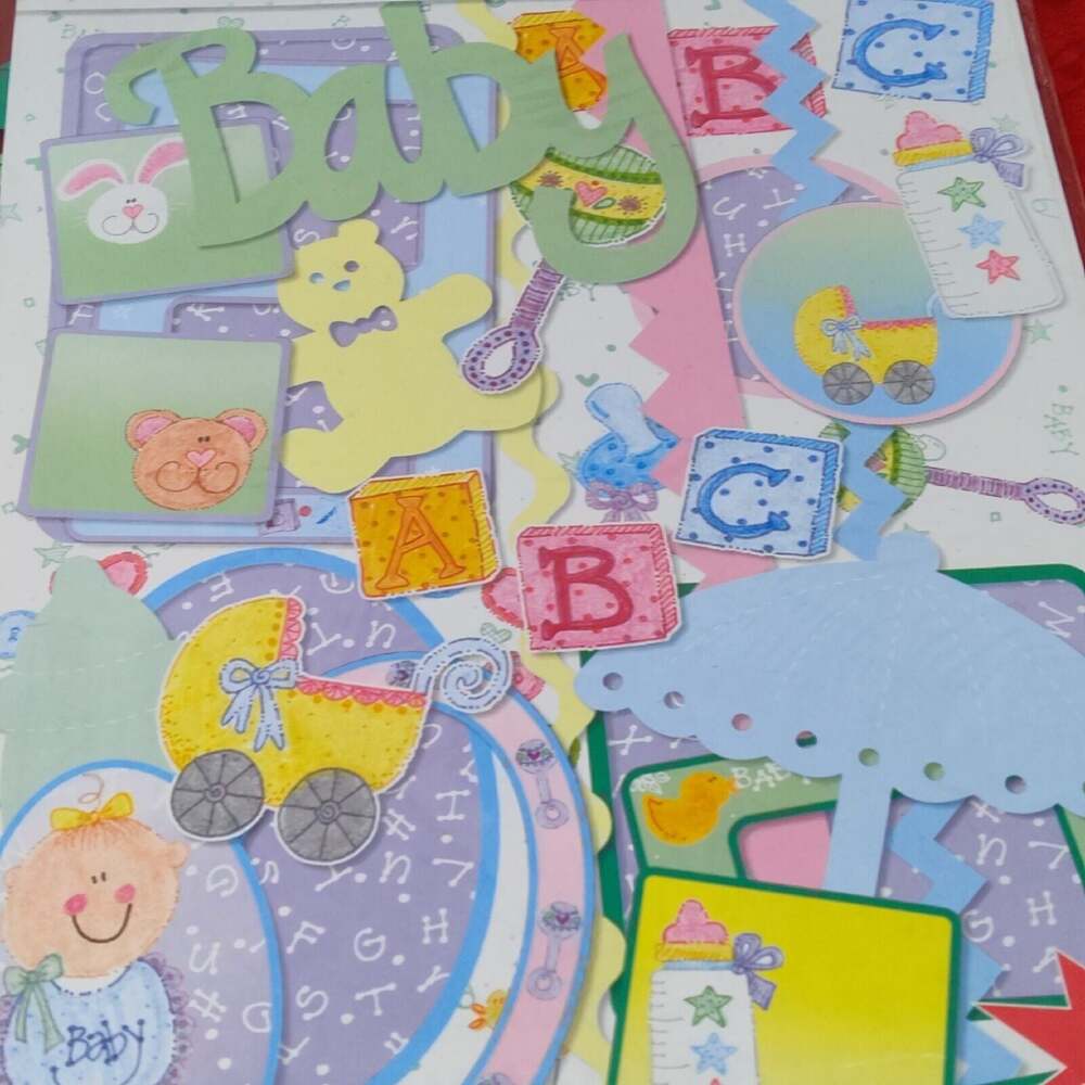 2X COLORBOK 8"X8" MEMORY BOOK Front Photo Window & Red 8x8 Plus tons of extras!! - Picture 13 of 14